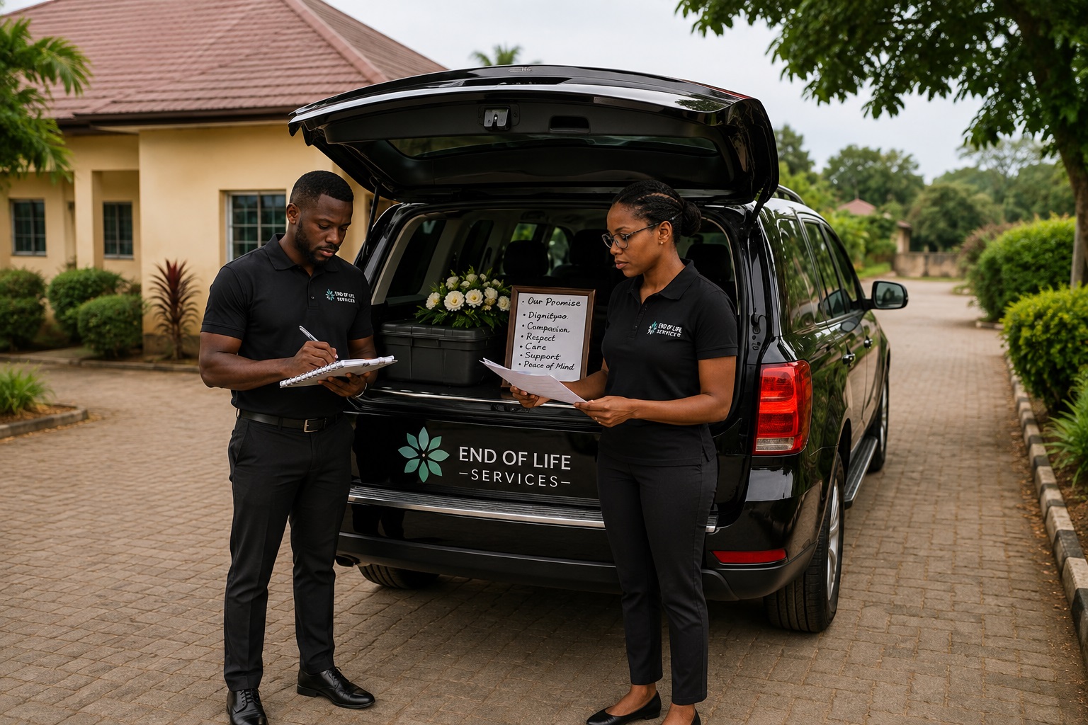 Funeral and burial coordination support